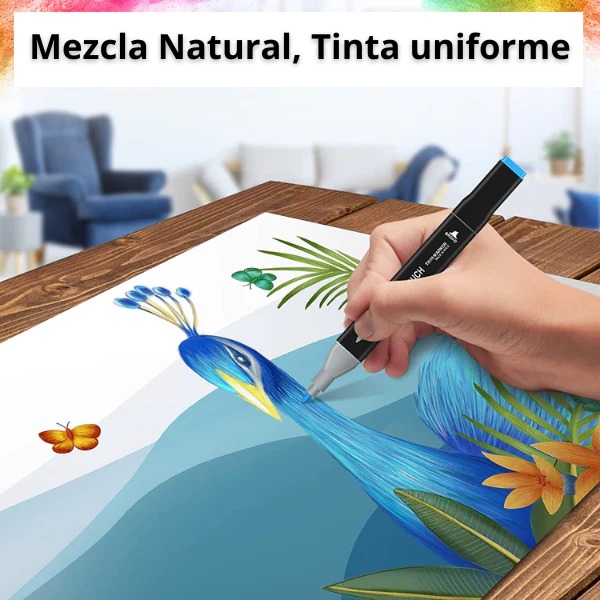 Miniatura 3 de Plumones Touch Doble Punta 168 Unidades