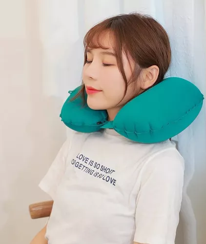 Almohada Inflable Automatica Viajera