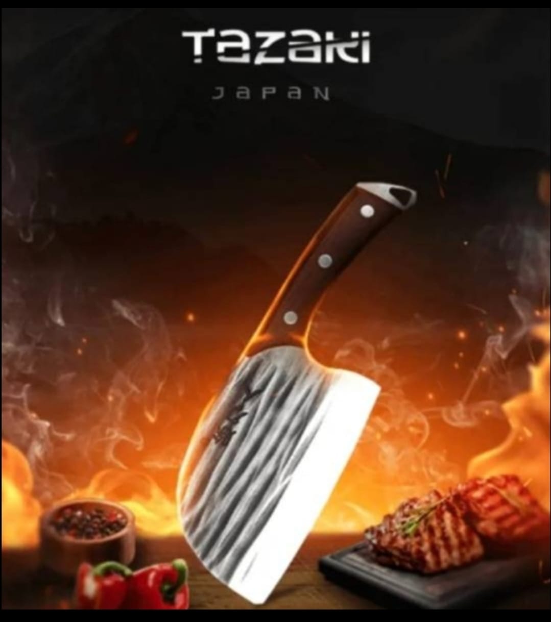 CUCHILLO  TIPO HACHA TAZAKI disponible en Yaxa Colombia