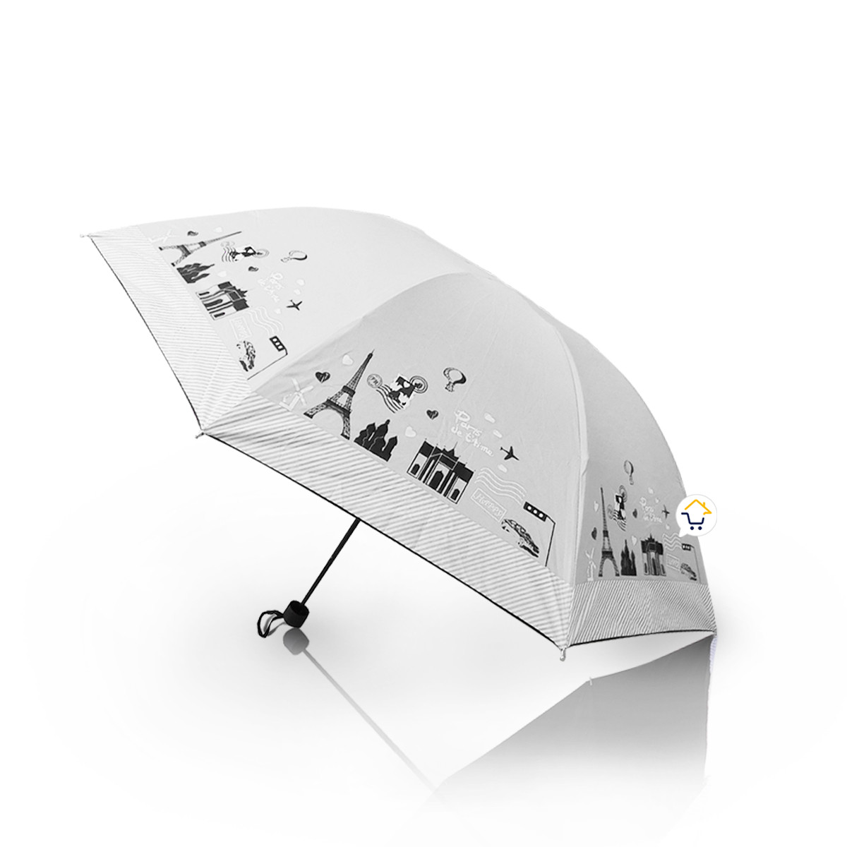 Vista 3 de Sombrilla Paris Paraguas Resistente 035