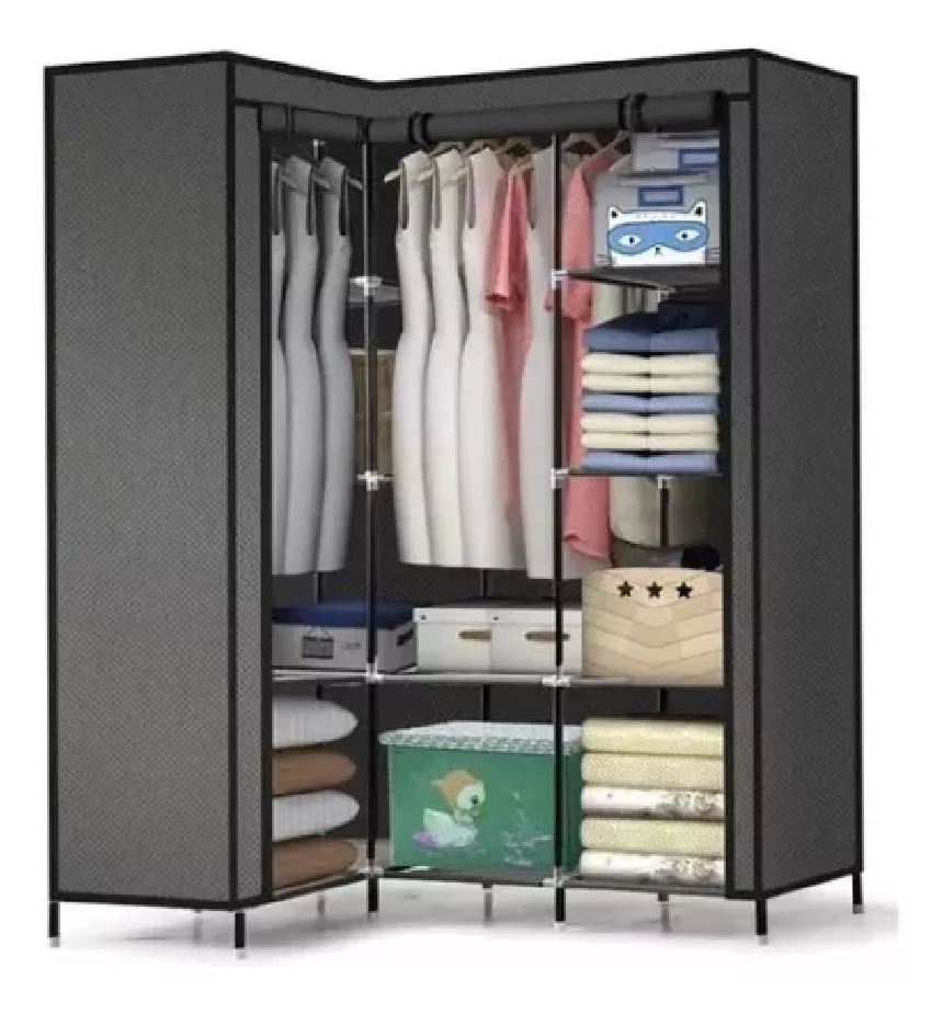 Miniatura 2 de Closet Armario Portatil Esquinero Tela O