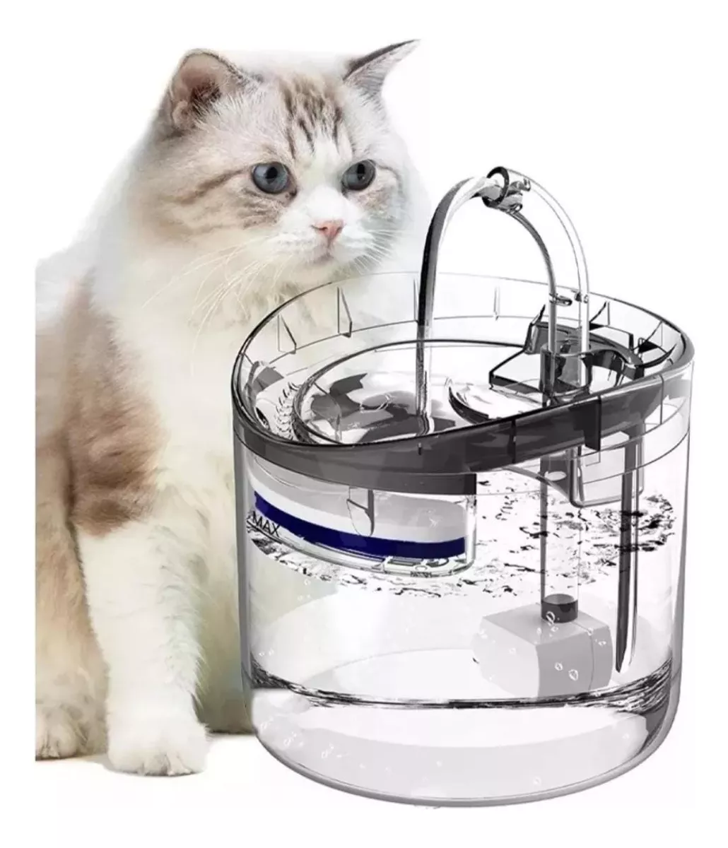 Fuente De Agua Gatos Con Sensor De Movim