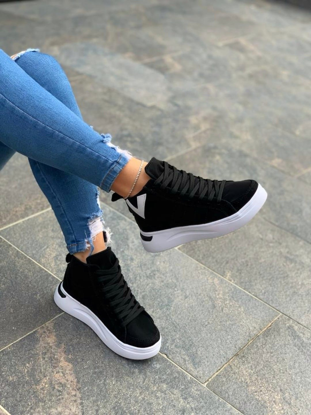 Tenis de mujer California Negro