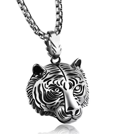 Cadena de tigre plata