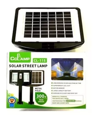 Miniatura 3 de LAMPARA EXTERIOR PANEL SOLAR CL-115 300w