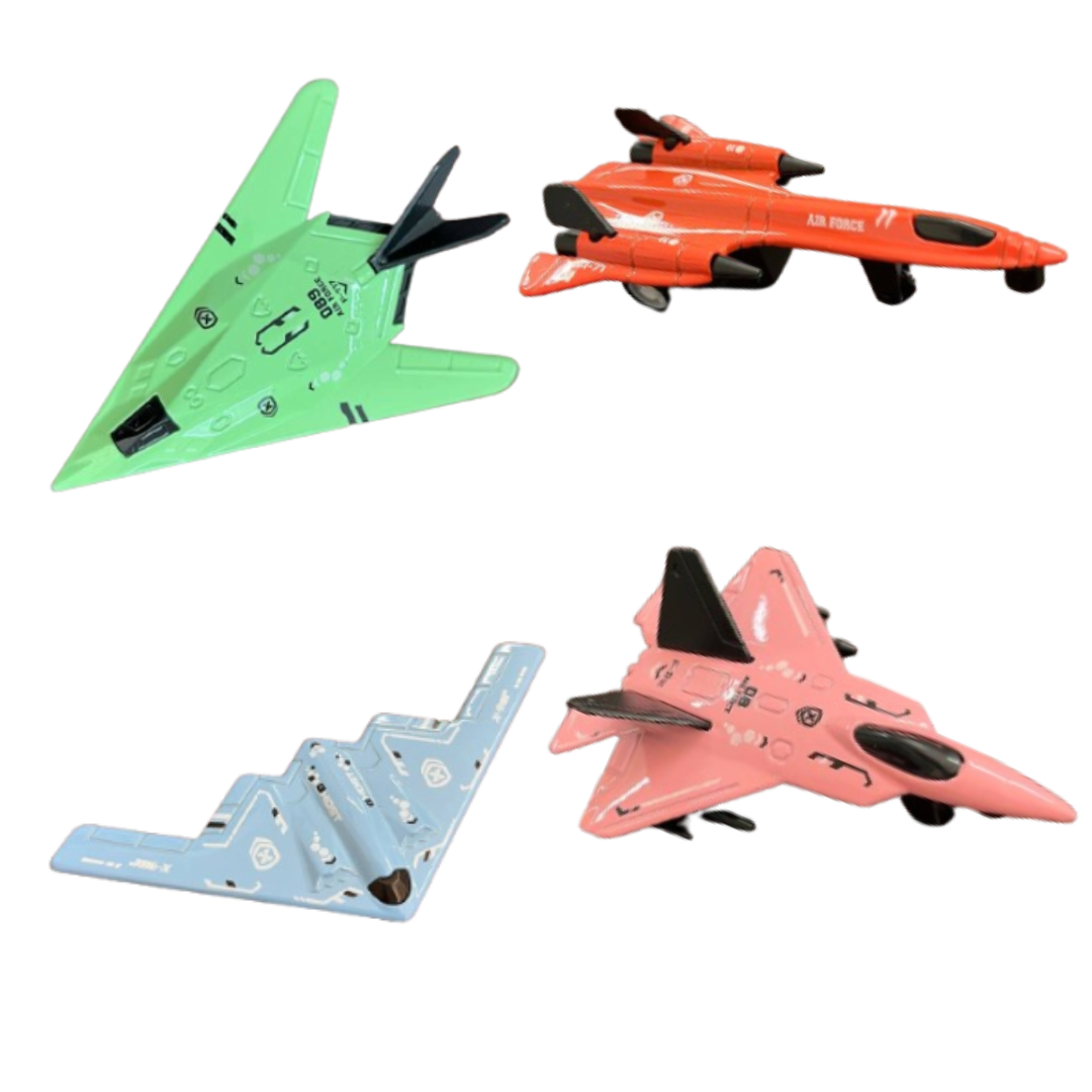Set de avion de metal caja X8 unidades