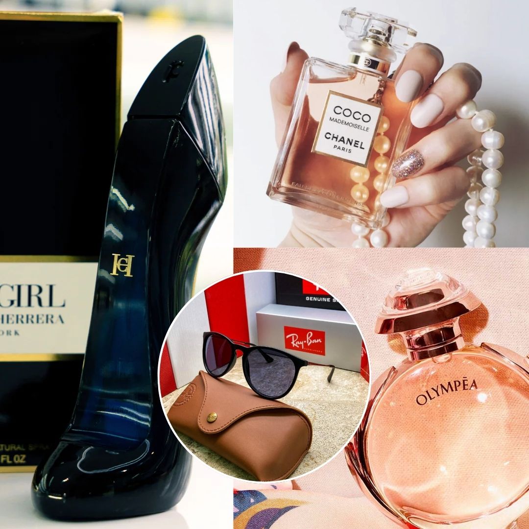 KIT PERFUMES (X3 MUJER + GAFAS RAYBAN)