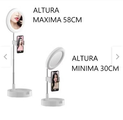 Miniatura 4 de ARO DE LUZ TAMAÑO 16CM CON ESPEJO