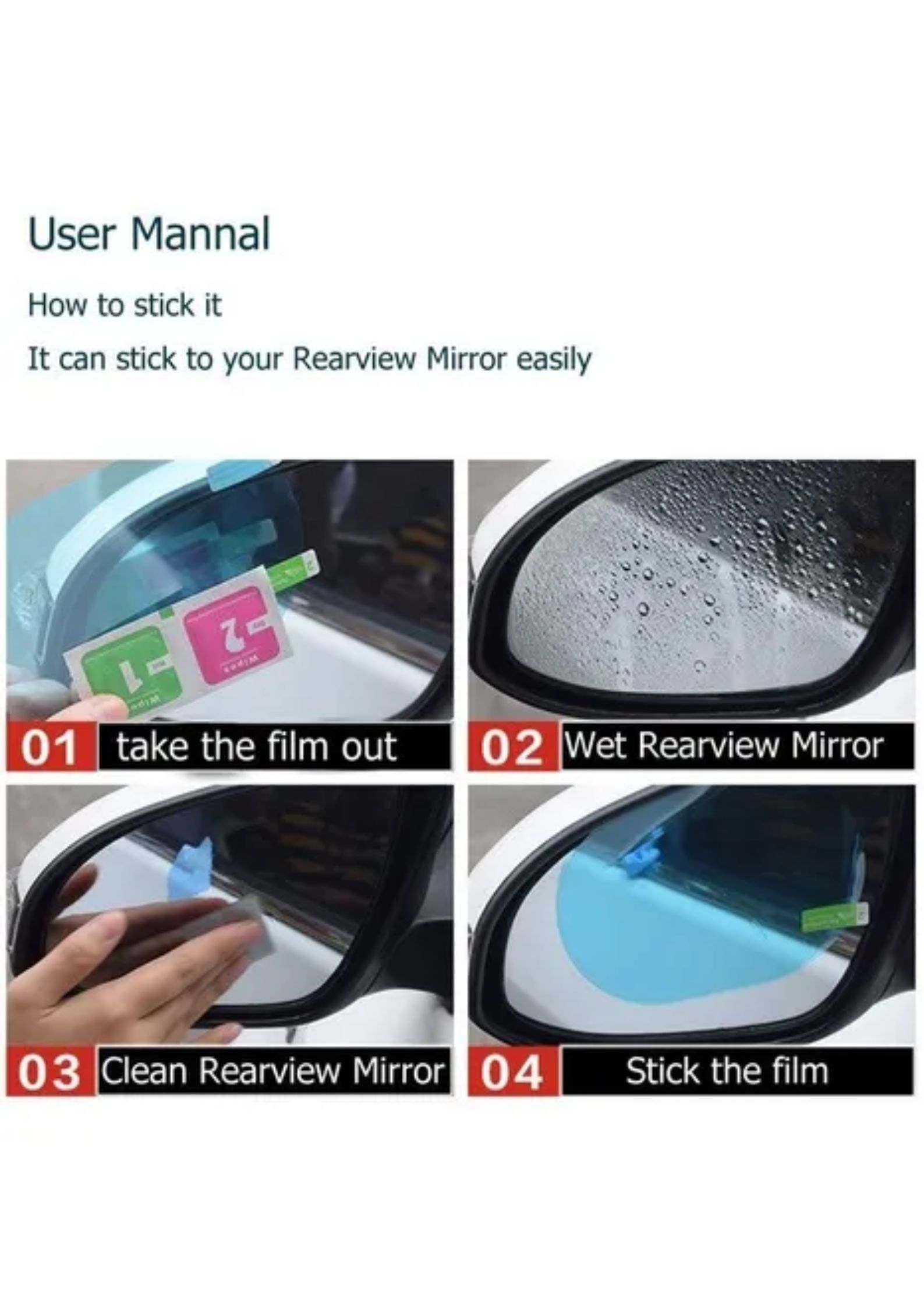 Miniatura 3 de Combo: 2unds Antiempañante Espejos Carro