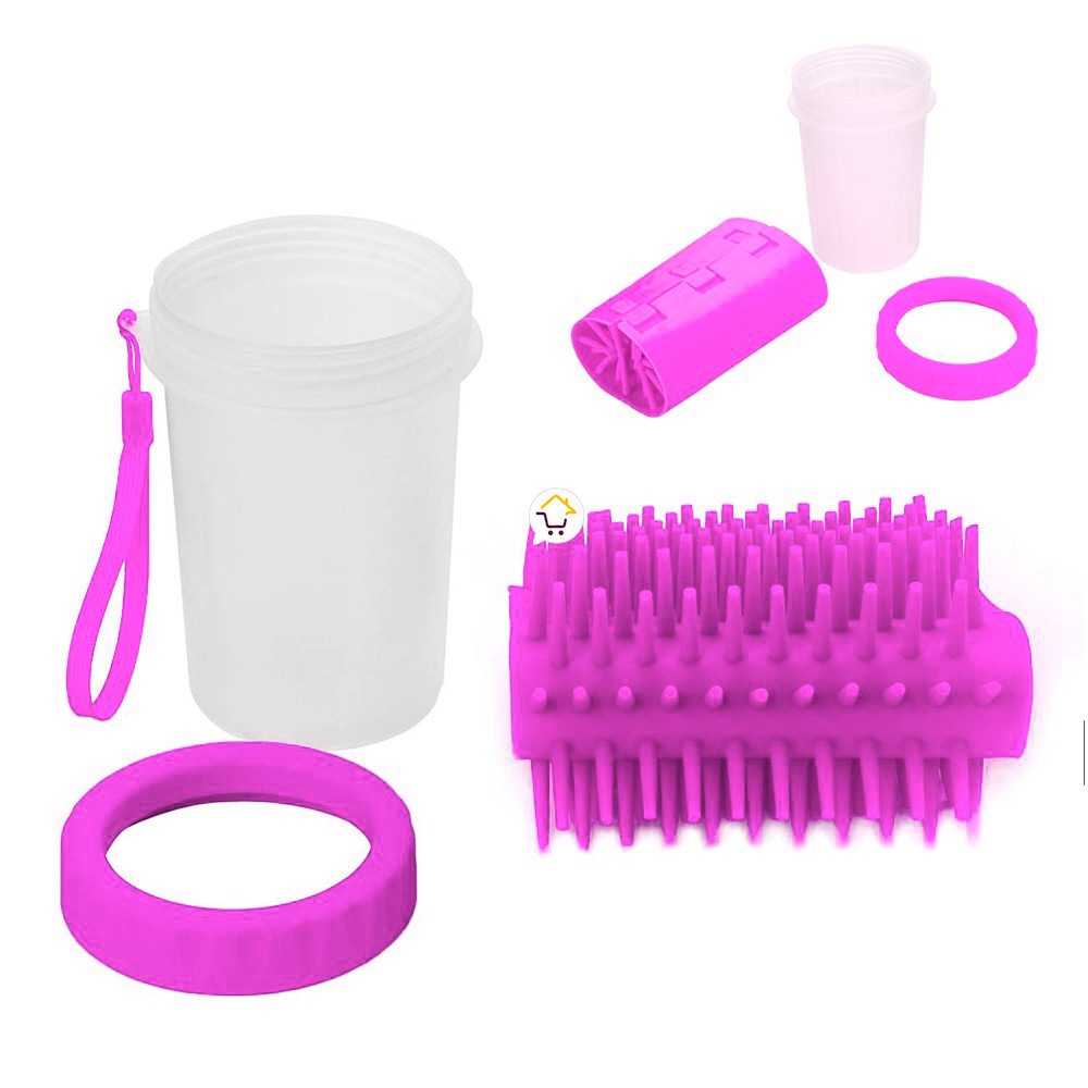 Vista 3 de Limpiador Patas Perro Cepillo BS-72 - Tamaño: Pequeño, Color: Azul