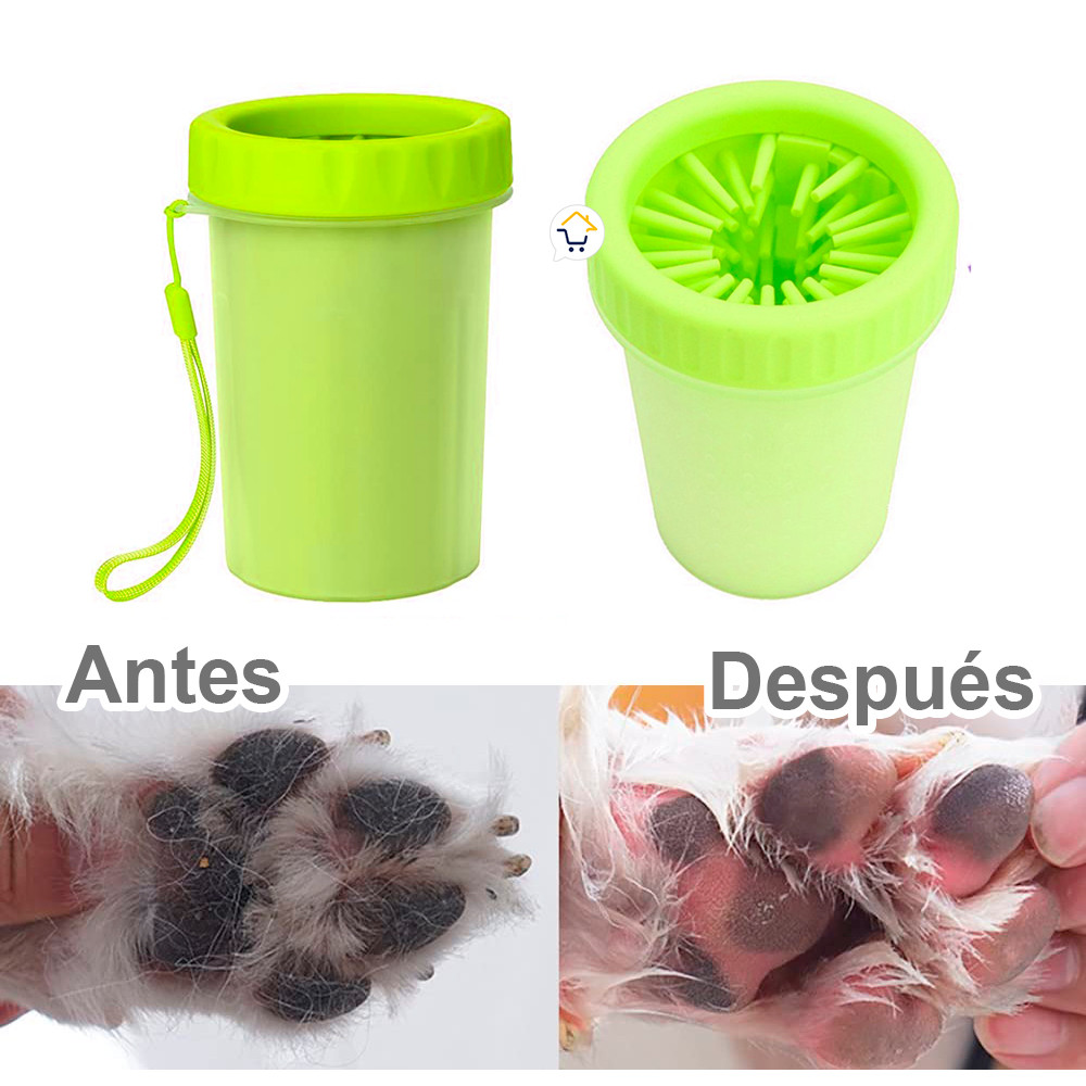 Vista 5 de Limpiador Patas Perro Cepillo BS-72 - Tamaño: Pequeño, Color: Azul