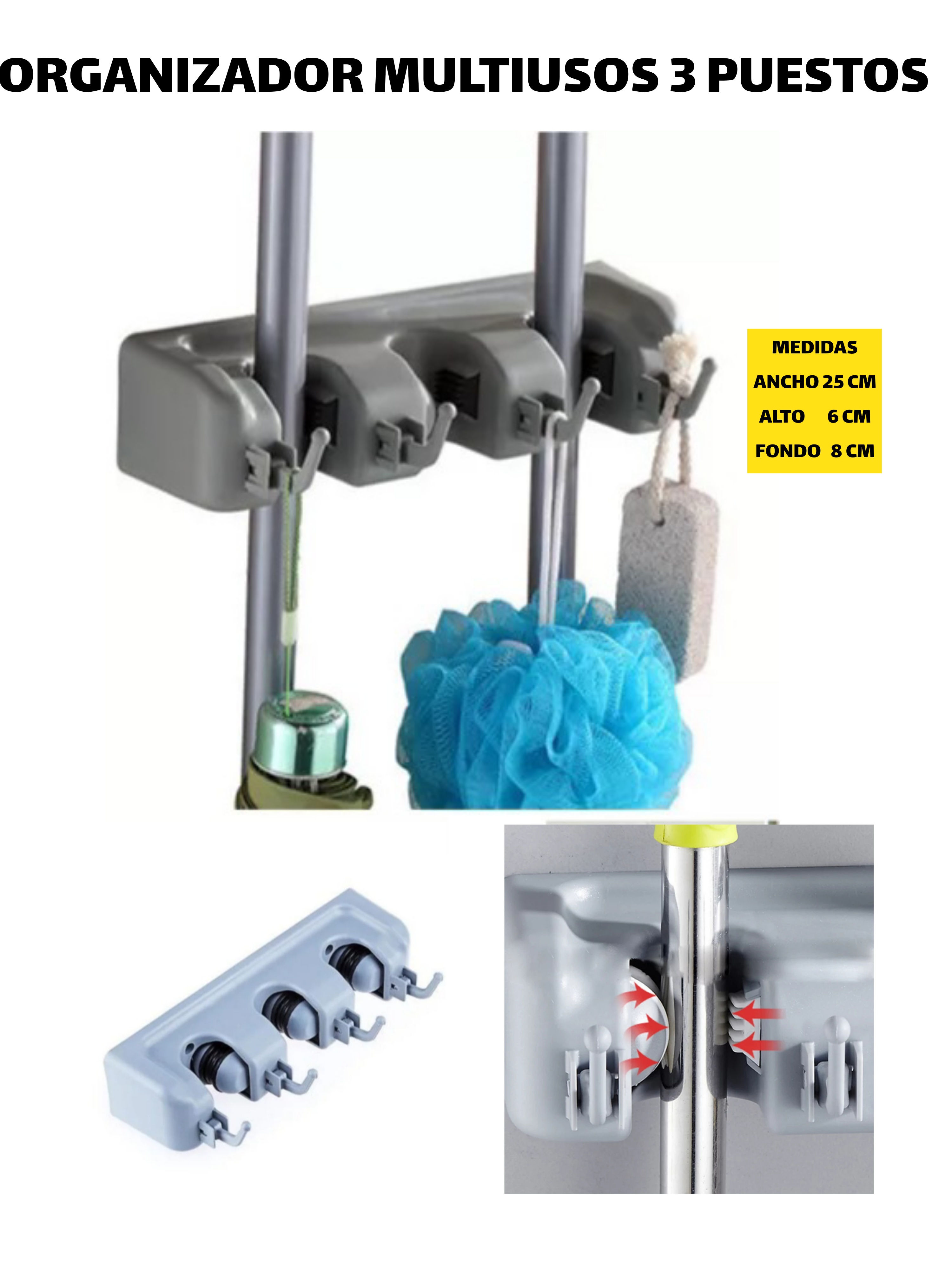 Miniatura 5 de ORGANIZADOR MULTIUSOS 3 PUESTOS