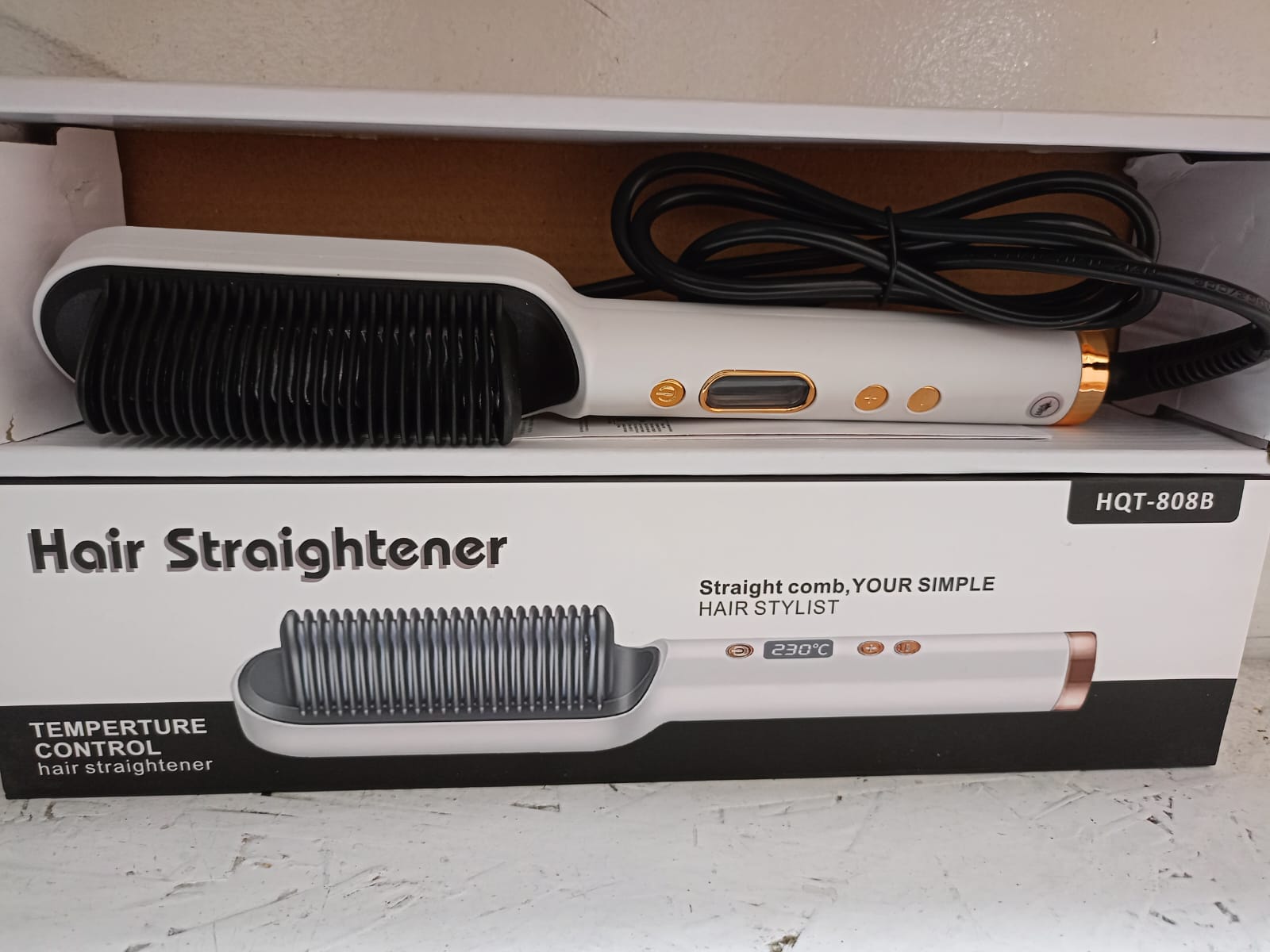 Miniatura 5 de Cepillo alisador de cabello con pantalla