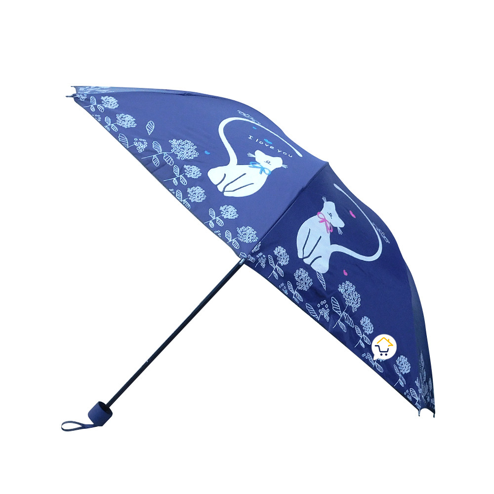 Vista 5 de Sombrilla Gatos Paraguas Resistente 035 - color: morado