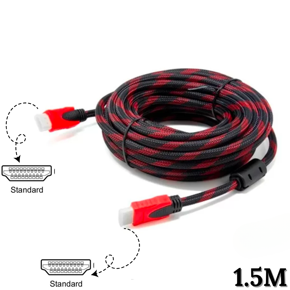 Cable Hdmi A Hdmi 1.5 Metros Doble Filtr