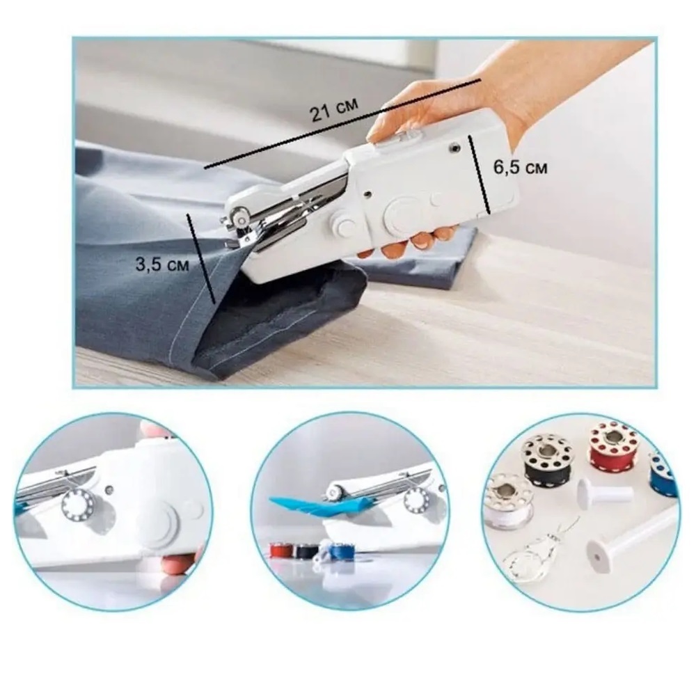 Miniatura 3 de Mini Maquina De Coser Inalambrica Manual