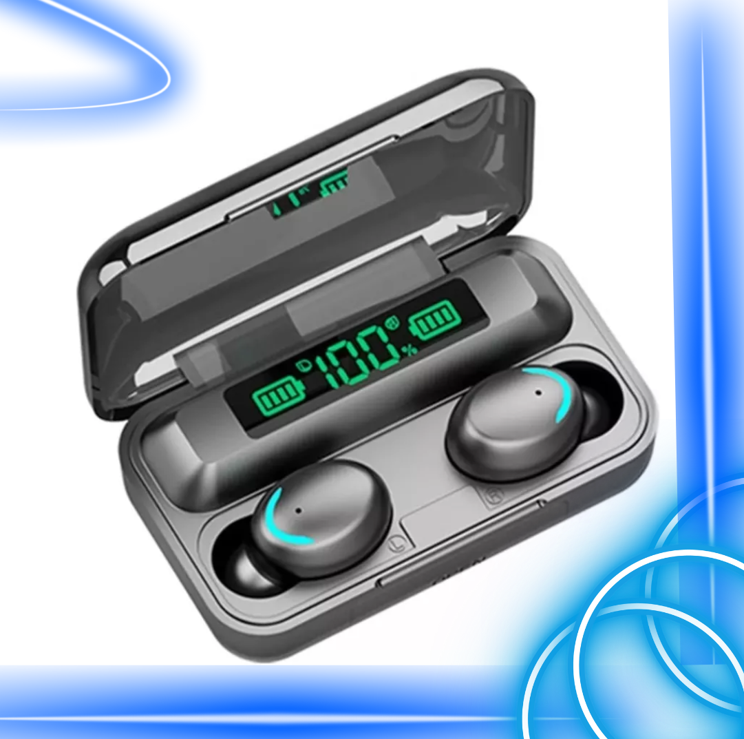 🎧 Audífonos In Ear Inalámbricos F9 Negros - Sonido Superior!