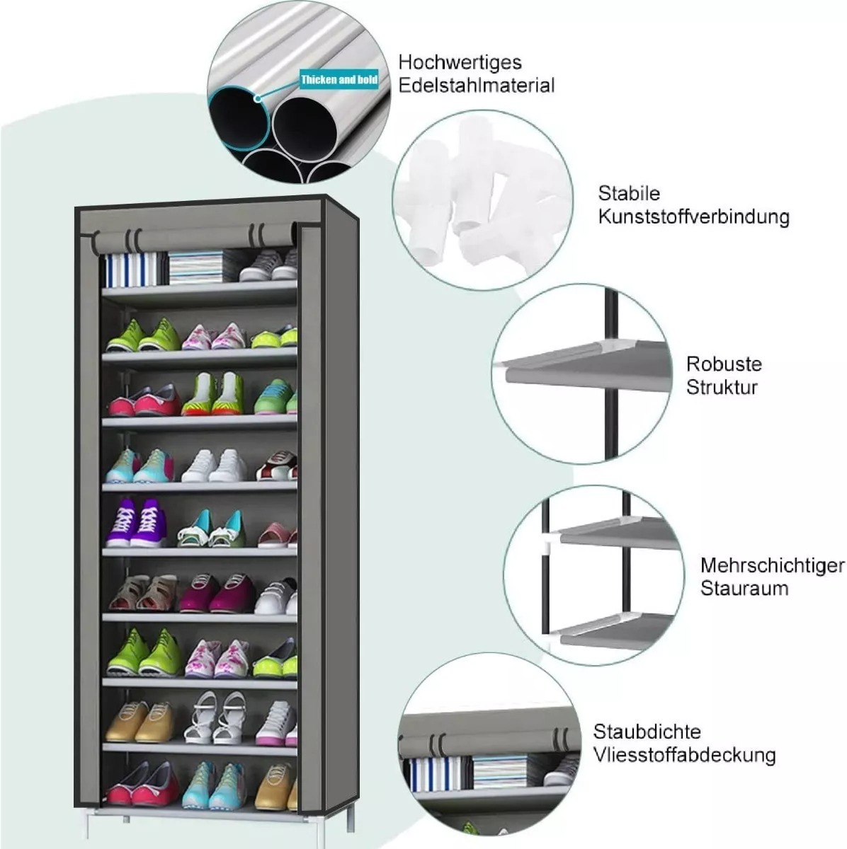 Miniatura 2 de Zapatero 10 Niveles Con Cubierta