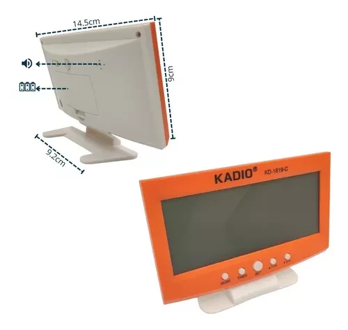 Reloj Despertador Kadio