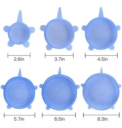 Miniatura 4 de Tapas De Silicona Elásticas Cocina X6