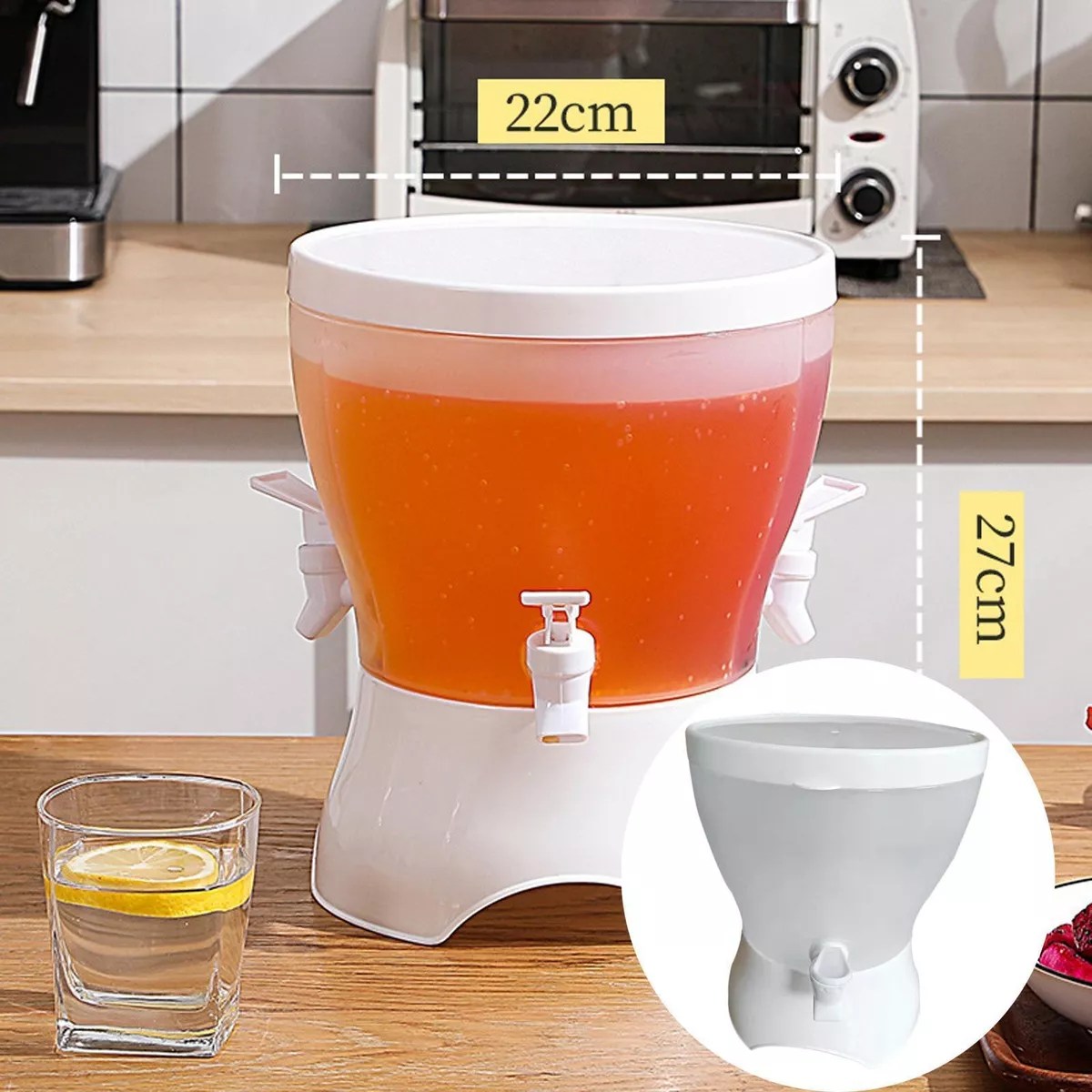 🎉 Dispensador de Bebidas con 3 Compartimentos para Fiestas 🍹 6