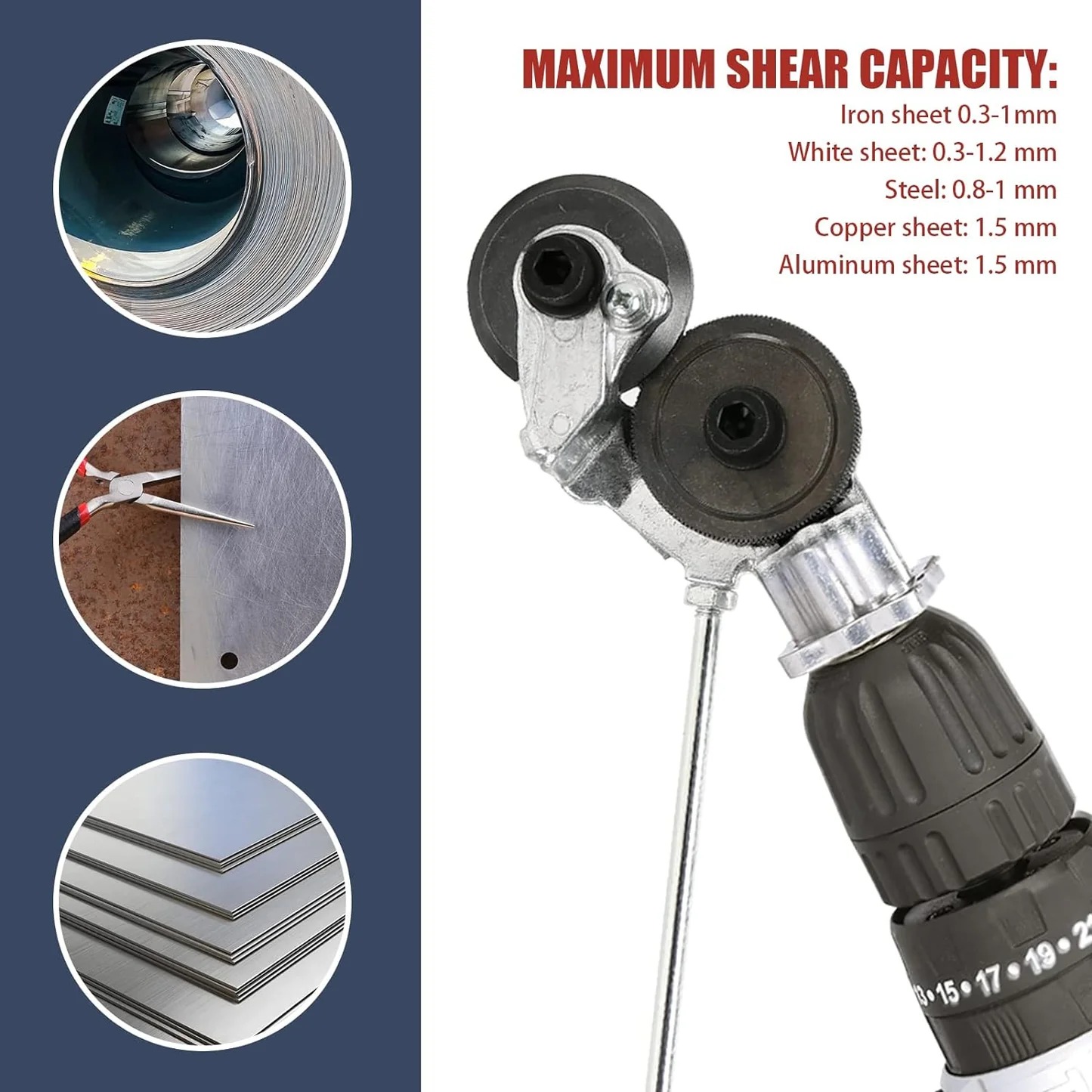 Miniatura 4 de Cortador De Metal Accesorio Para Taladro