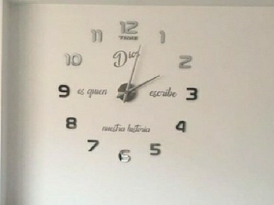 Miniatura 4 de RELOJ 3D 100X100 CM + FRASE EN VINILO