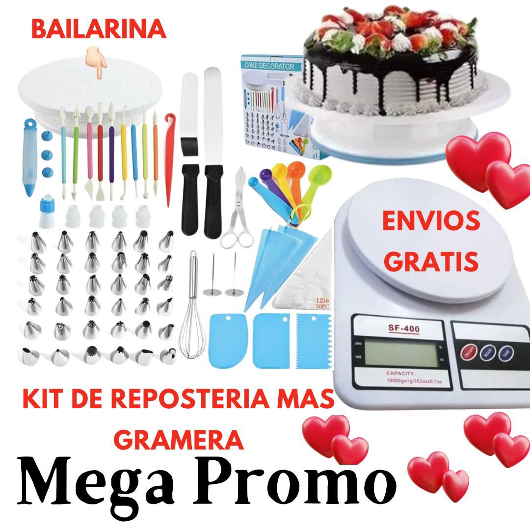 Kit pastelería + Gramera 2 en 1