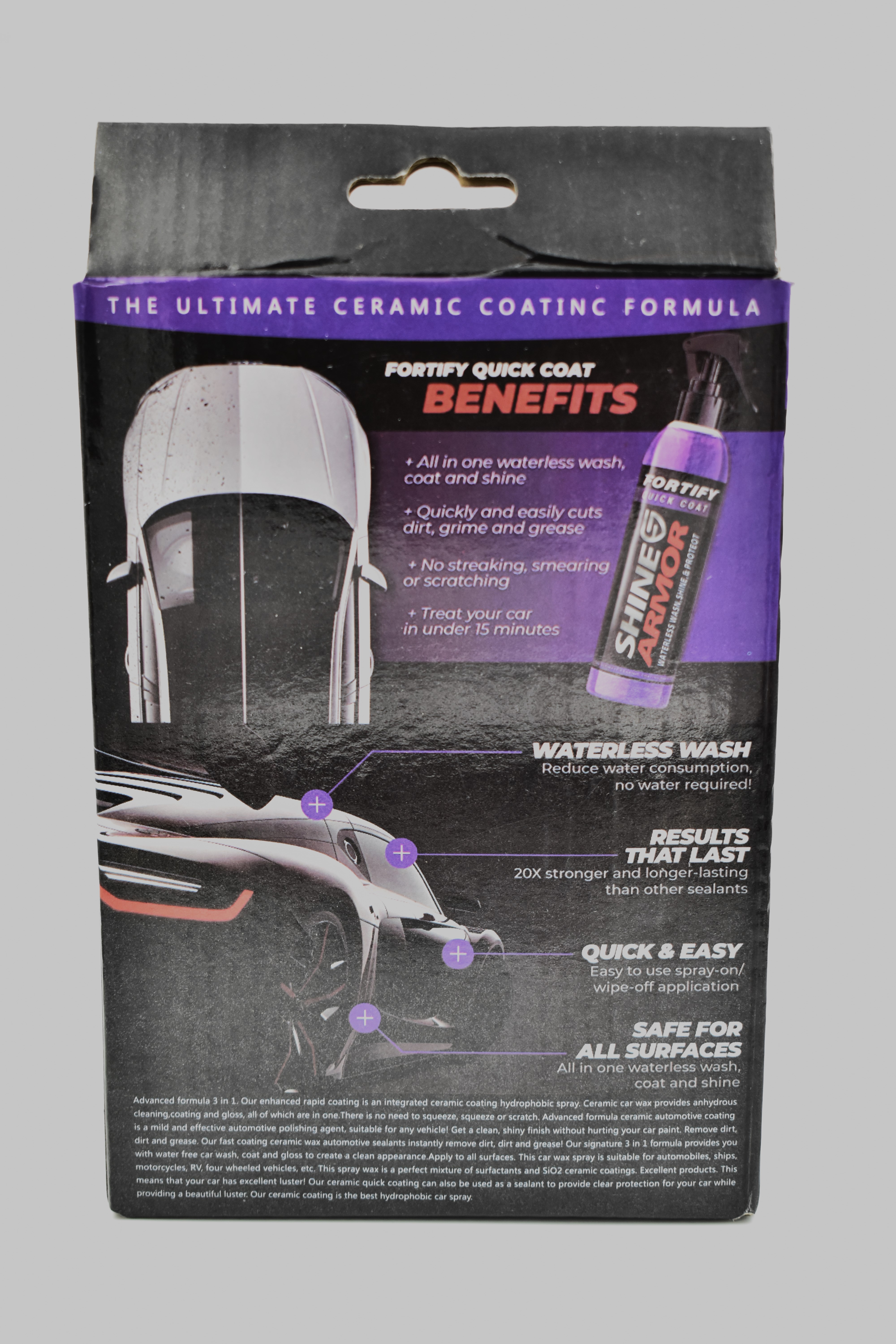 Cera hidrófoba premium para vehiculos