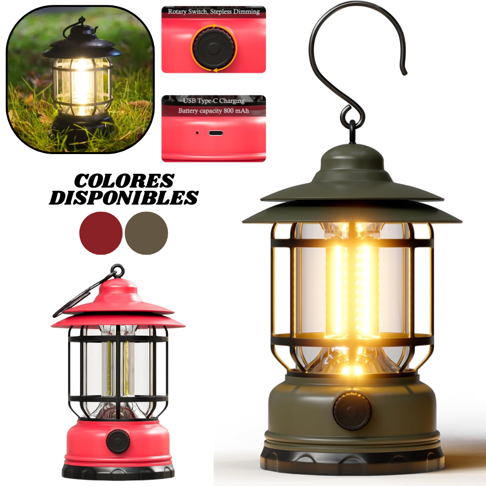 Lampara Caperuza Luz Led Con Gancho Colg