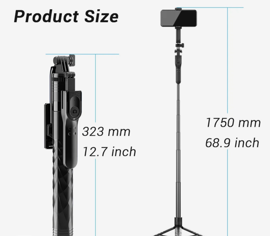 Miniatura 6 de PALO SELFIE  TRIPODE REF K28 ALTURA 1.75