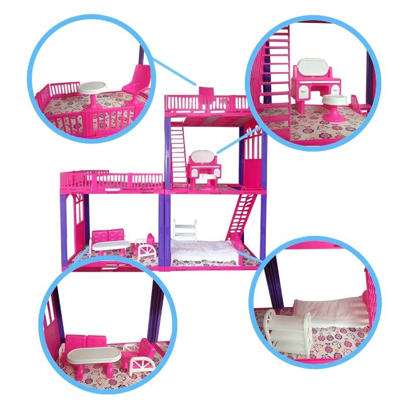 Miniatura 6 de Casa De Muñecas Infantil Tipo Barbie 160