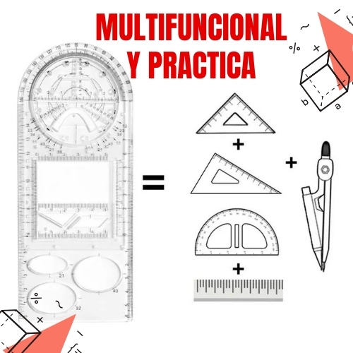 Miniatura 2 de PAR DE REGLA GEOMETRICA PRO