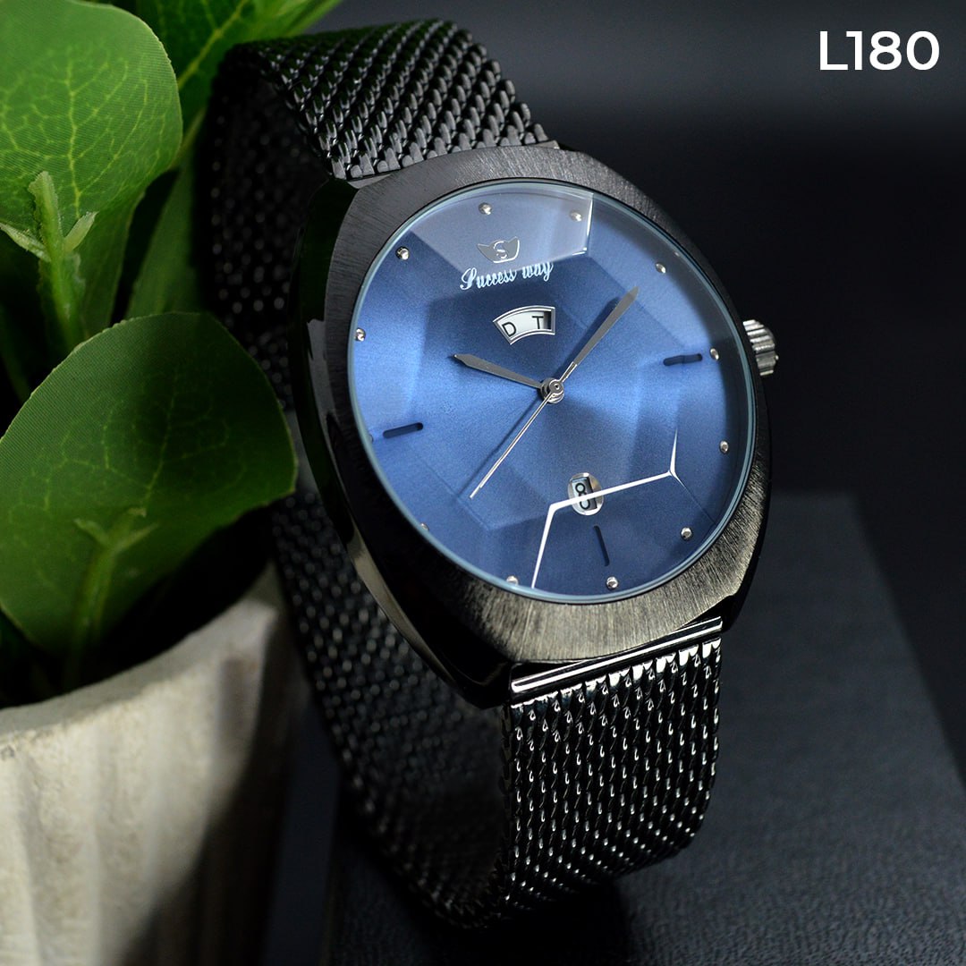 L180 RELOJ SUCCESS WAY NEGRO/AZUL DIAMAN