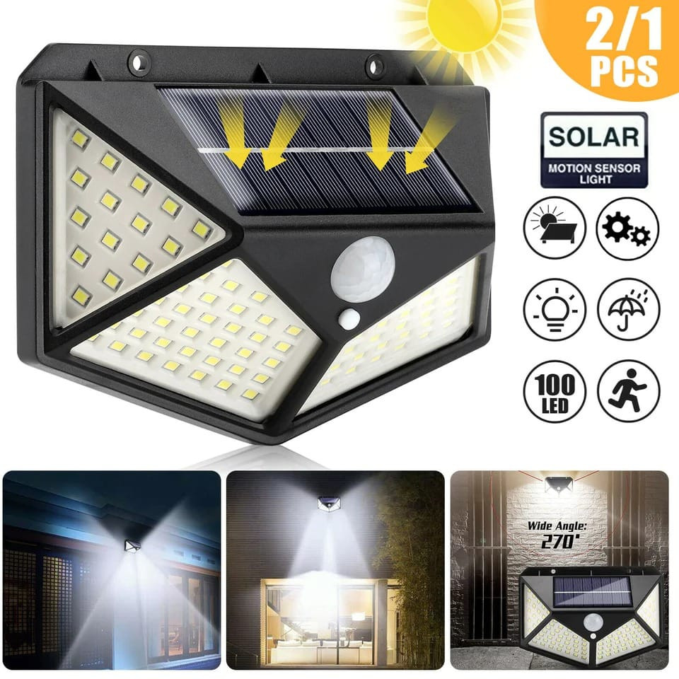 Lampara solar para exterior recarg  R100