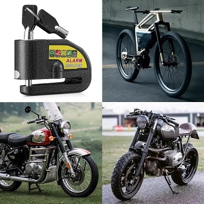 CANDADO ALARMA PARA MOTOS Y BICICLETAS