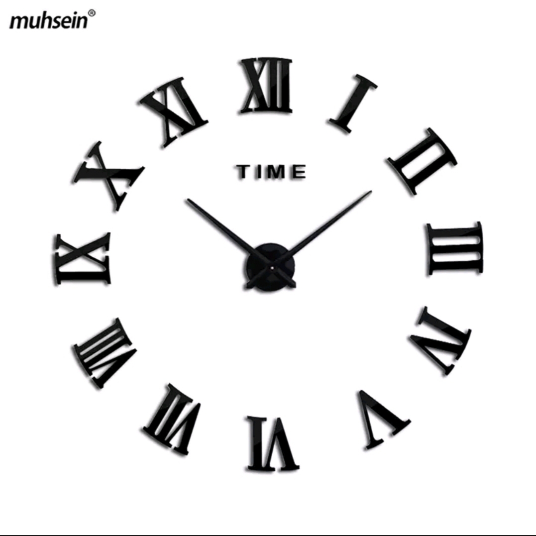 Miniatura 3 de RELOJ DE PARED 3D 100X100 CM NEGRO