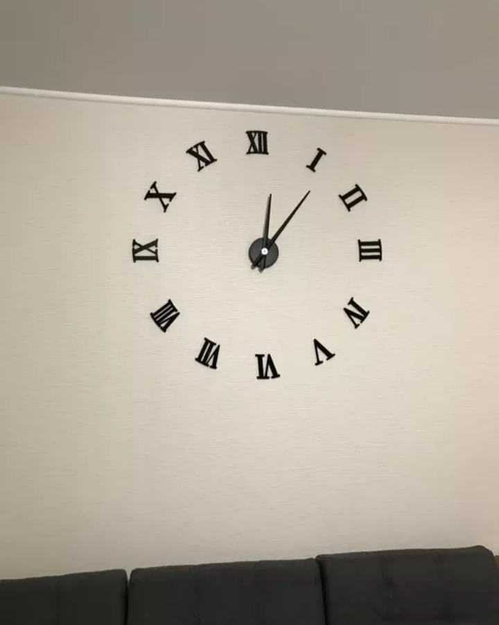 Miniatura 4 de RELOJ DE PARED 3D 100X100 CM NEGRO