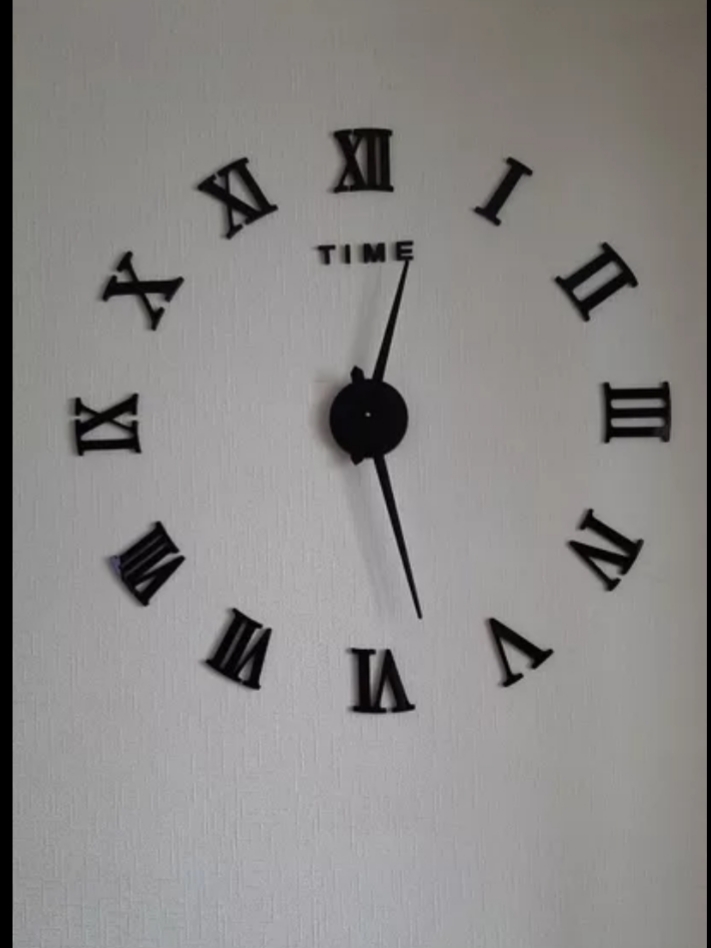 Miniatura 2 de RELOJ DE PARED 3D 100X100 CM NEGRO