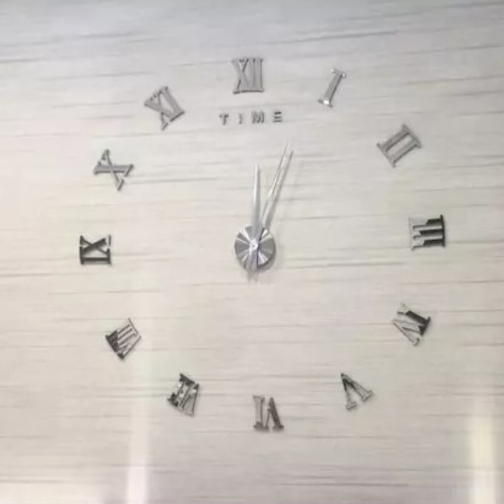 Miniatura 5 de RELOJ DE PARED 3 D 100X100 CM PLATEADO