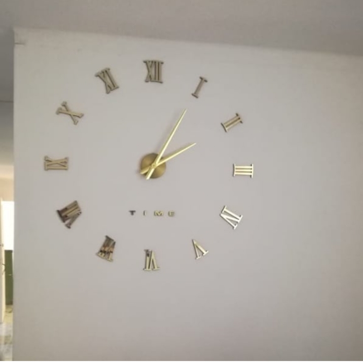 Miniatura 4 de RELOJ DE PARED 3 D 100X100 CM DORADO