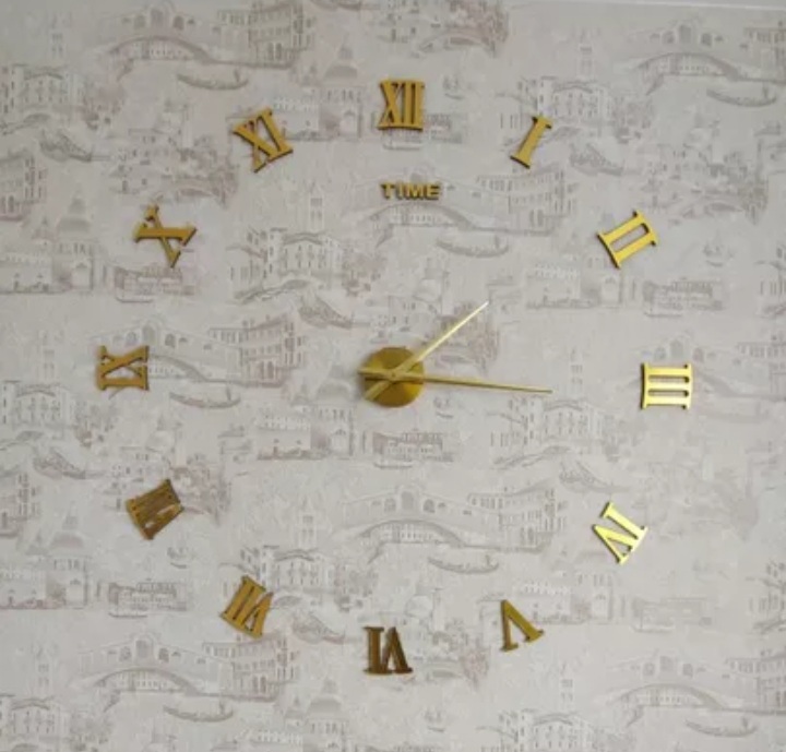 Miniatura 5 de RELOJ DE PARED 3 D 100X100 CM DORADO