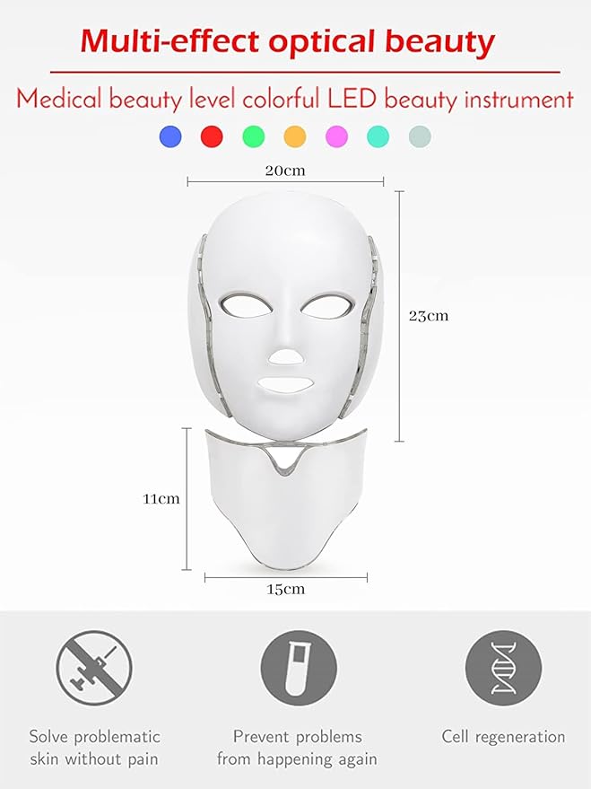 Miniatura 3 de Mascara LED Facial 7 Colores