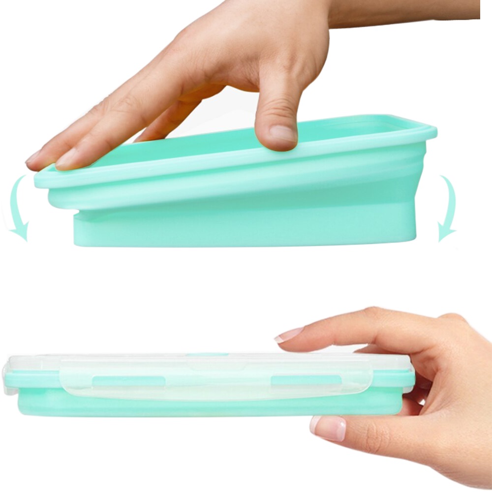 Miniatura 4 de Set 3 Porta Comida Plegables De Silicon