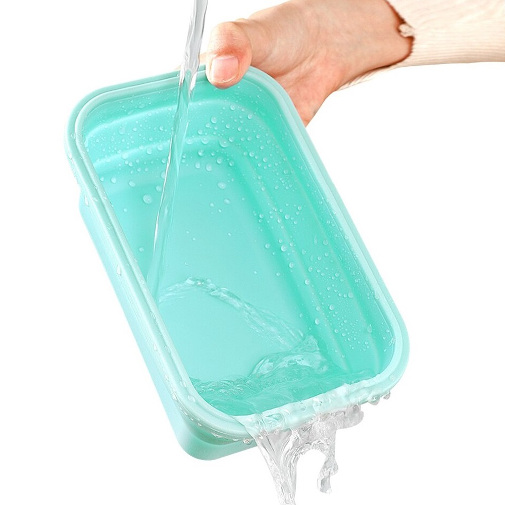 Miniatura 5 de Set 3 Porta Comida Plegables De Silicon