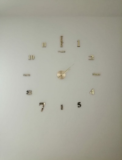 Miniatura 2 de RELOJ 3D  50X50CM COLOR DORADO