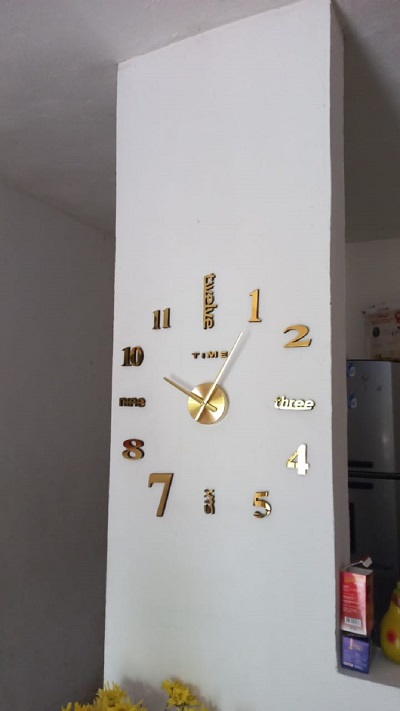 Miniatura 3 de RELOJ 3D  50X50CM COLOR DORADO