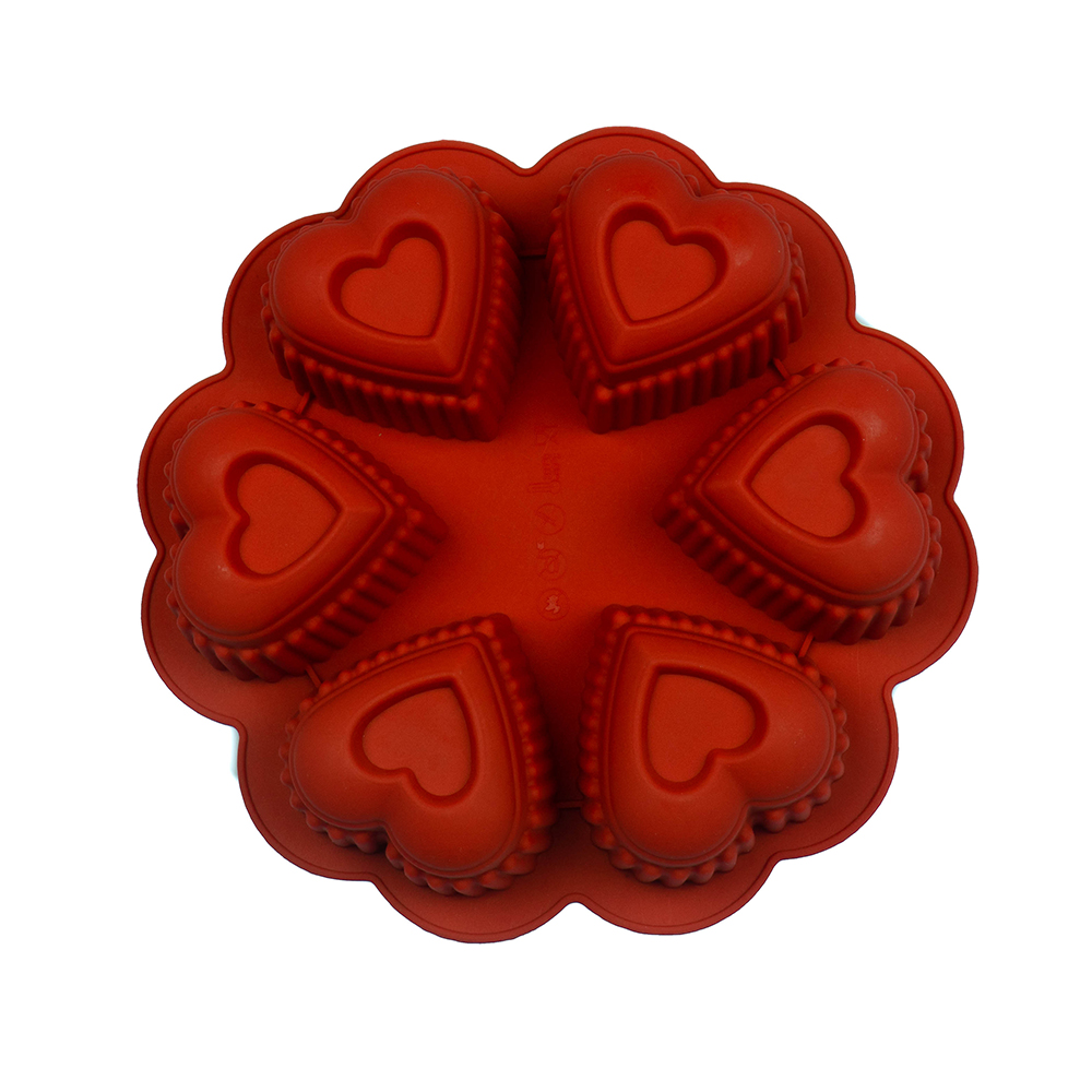 Molde Silicona Corazones Tortas Postres