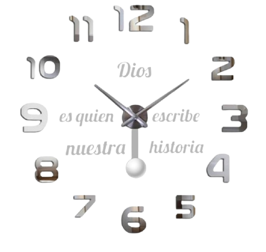 Miniatura 3 de RELOJ 3D 100X100 CM PENDULO+FRASE VINILO