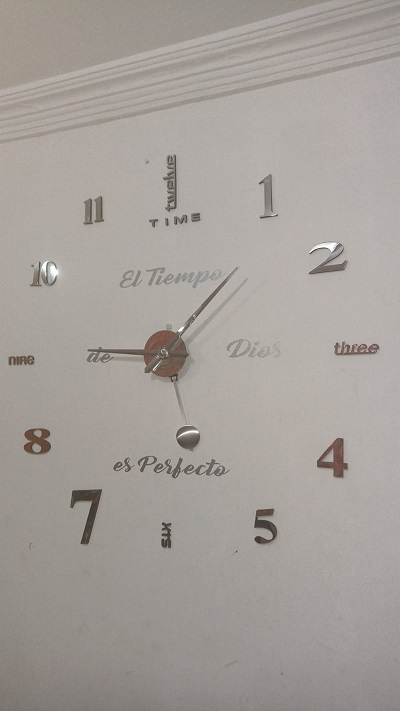 Miniatura 4 de RELOJ 3D 100X100CM PENDULO+FRASE VINILO